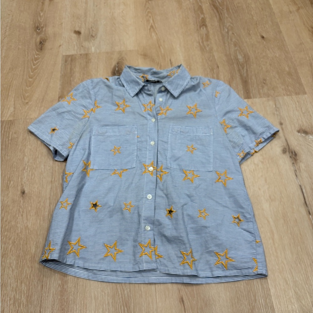 Madewell Star Short-Sleeve Collared Button-Up Shirt